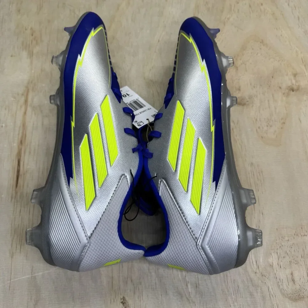 NEW adidas F50 League Messi Firm Ground Soccer Cleats Mens Sz 10 Silver IH0918